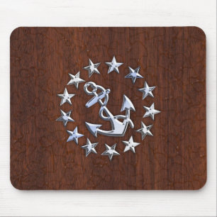 Amerikaans Nautical Yacht Flag Anchor Decor Muismat