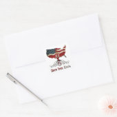 Amerikaans Noord-Iers Vierkante Sticker (Envelop)