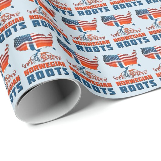 Amerikaans-Noorse roottelijn Cadeaupapier (Rol Hoek)