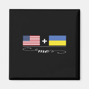 Amerikaans + Oekraïens = Mijn vlaggen van de VS en Magneet