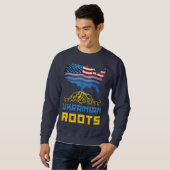 Amerikaans Oekraïens Roots Sweatshirt (Voorkant volledig)