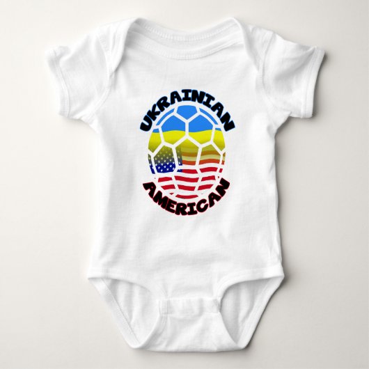 Amerikaans-Oekraïens voetbal Romper (Voorkant)