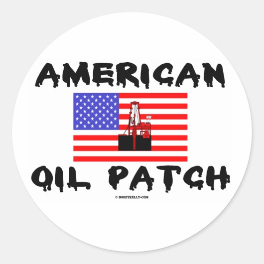 Amerikaans oliepleister, de Sticker van het olieve (Voorkant)