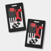 Amerikaans Olympisch Gewichtheffen Badge (Voor- en achterkant)