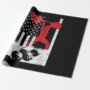 Amerikaans Olympisch Gewichtheffen Cadeaupapier