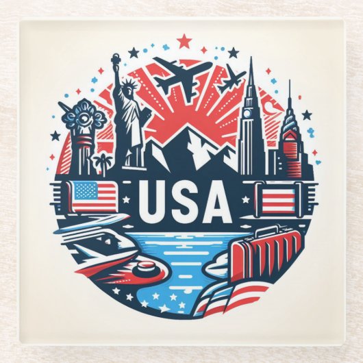 Amerikaans Onderzetter (Voorkant)