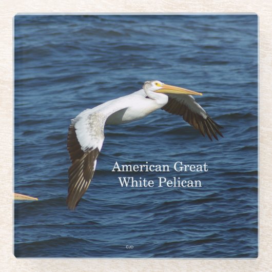 Amerikaans onderzetter van groot wit bekkenglas (Voorkant)