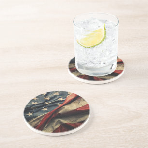 Amerikaans Onderzetter voor vlaggenzwaaiende stof