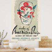  - Amerikaans Ontwerp Chicago - Poster (Keuken)