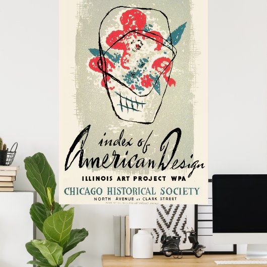  - Amerikaans Ontwerp Chicago - Poster (Thuiskantoor)