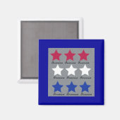 amerikaans ontwerp magneet (Voorkant / Achterkant)
