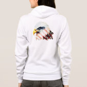 Amerikaans ontwerp van de Amerikaanse vlag Bald Ea Hoodie (Achterkant)