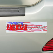 Amerikaans op Bumpersticker van keuze (Op auto)