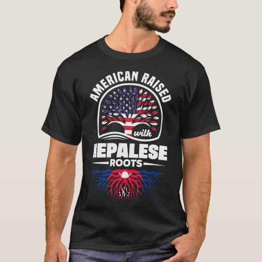 Amerikaans opgevoed met Nepalese roots Nepalees T-shirt (Voorkant)