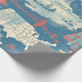 Amerikaans oriëntatiepatroon (3) Cadeaupapier (Hoek)