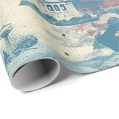 Amerikaans oriëntatiepatroon (3) Cadeaupapier (Rol Hoek)