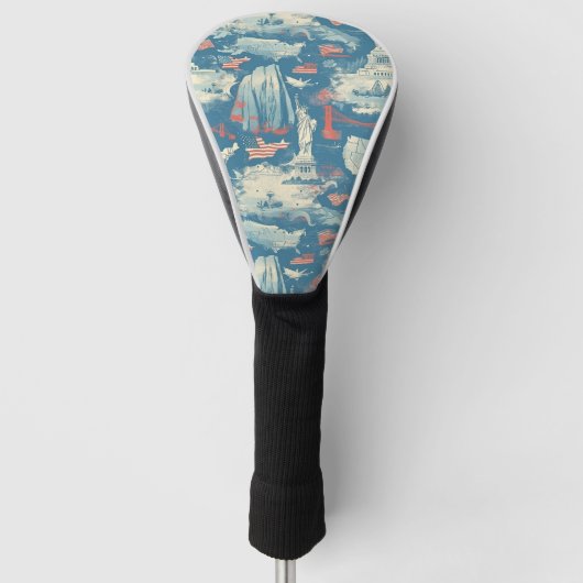 Amerikaans oriëntatiepatroon (3) Golfheadcover (Voorkant)