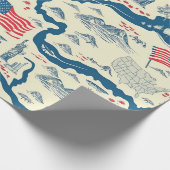  Amerikaans oriëntatiepatroon (4) Cadeaupapier (Hoek)