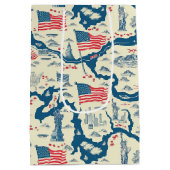 Amerikaans oriëntatiepatroon (4) Medium Cadeauzakje (Achterkant)