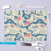 Amerikaans oriëntatiepatroon (4) Tissuepapier (Craft)