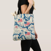  Amerikaans oriëntatiepatroon (4) Tote Bag (Dichtbij)