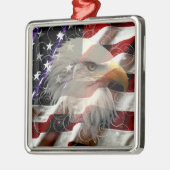 Amerikaans Ornament op Eagle Flag Square (Links)