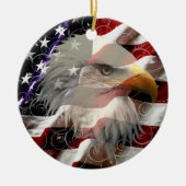 Amerikaans Ornament van de Eagle Flag Round (Voorkant)