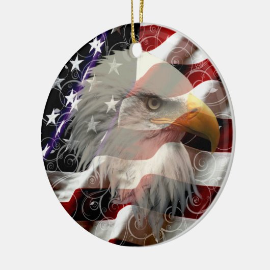 Amerikaans Ornament van de Eagle Flag Round (Links)