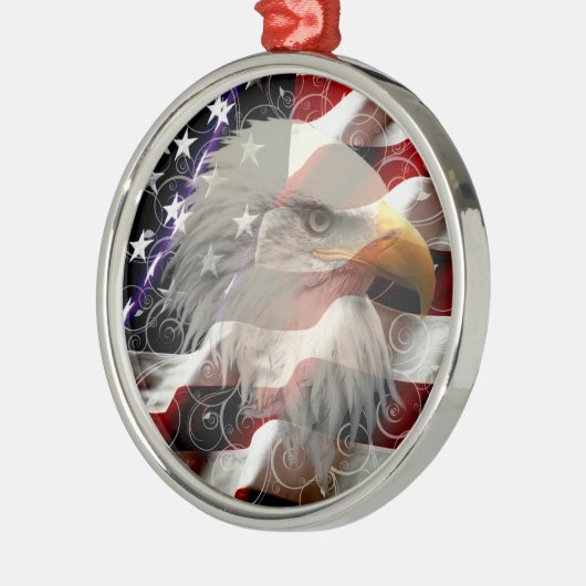 Amerikaans Ornament van de Eagle Flag Round (Links)