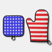Amerikaans Ovenwant & Pannenlap Set (Voorkant)