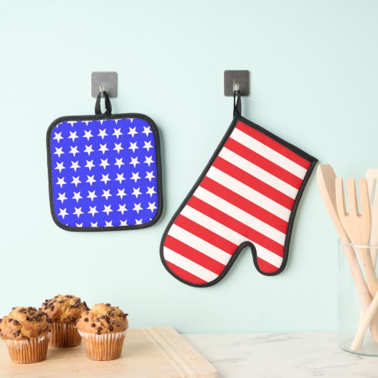 Amerikaans Ovenwant & Pannenlap Set (Insitu(Ophanging))