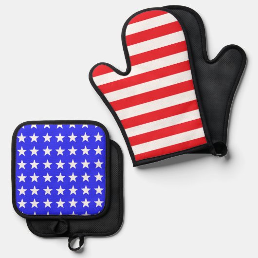 Amerikaans Ovenwant & Pannenlap Set (Voorkant / Achterkant)