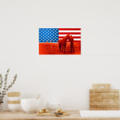 Amerikaans paard poster (Keuken)