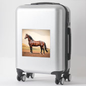 Amerikaans paard sticker (Koffer)