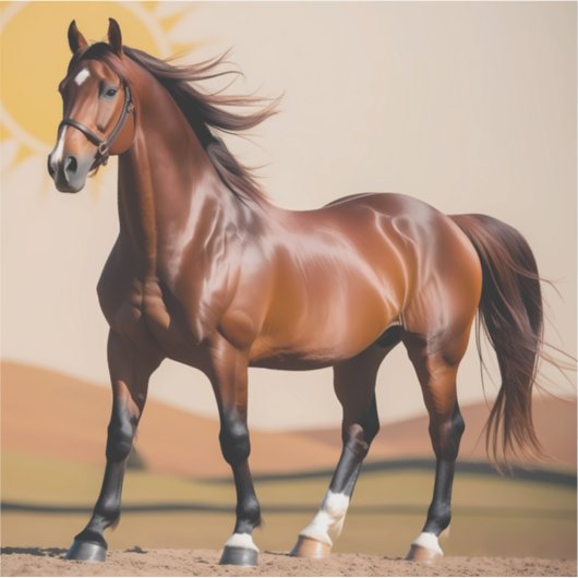 Amerikaans paard sticker (Voorkant)