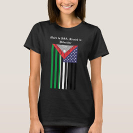 Amerikaans Palestijns T-shirt: Patriotic Keffiyeh T-shirt