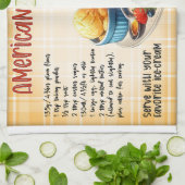 Amerikaans pannenkoekenrecept theedoek (Gevouwen)