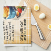 Amerikaans pannenkoekenrecept theedoek (Quarter Fold)