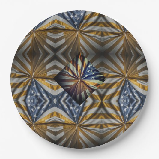 Amerikaans Papieren Bordje (Voorkant)