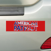 Amerikaans patriot - Bumpersticker (Op auto)