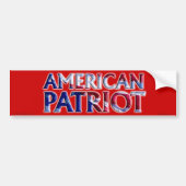 Amerikaans patriot - Bumpersticker (Voorkant)