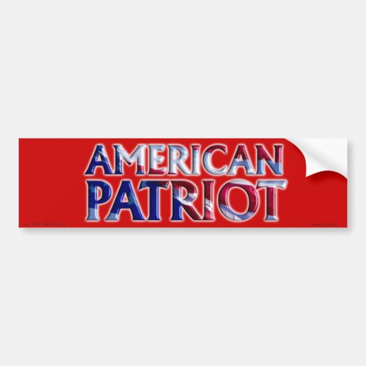 Amerikaans patriot - Bumpersticker (Voorkant)