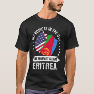 Amerikaans patriot Eritrea vlag Amerikaans Eritree T-shirt