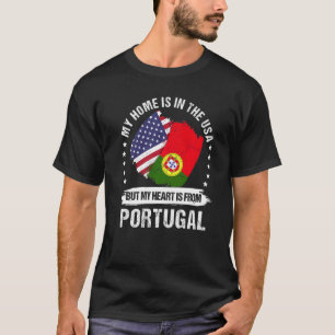 Amerikaans Patriot Portugal Vlag Amerikaans Portug T-shirt