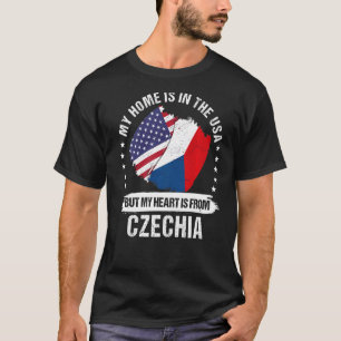 Amerikaans Patriot Tsjechie Vlag Amerikaans Tsjech T-shirt