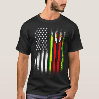 Amerikaans Patriot uit Zimbabwe - Vlag Verenigde S T-shirt