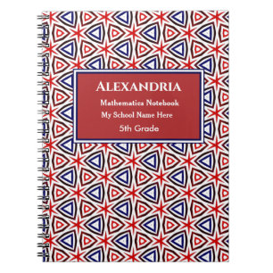 Amerikaans Patriotic Red White Blue personaliseren Notitieboek