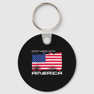 Amerikaans patriotisch - Amerikaanse vlag vrijheid Sleutelhanger
