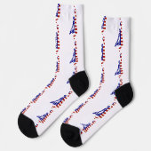 Amerikaans Patriotisch BASKETBAL Sokken (Links)