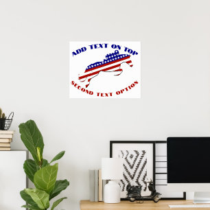 Amerikaans Patriotistisch Ruiterij Poster